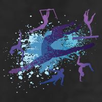Gymnast Silhouettes  Beanie
