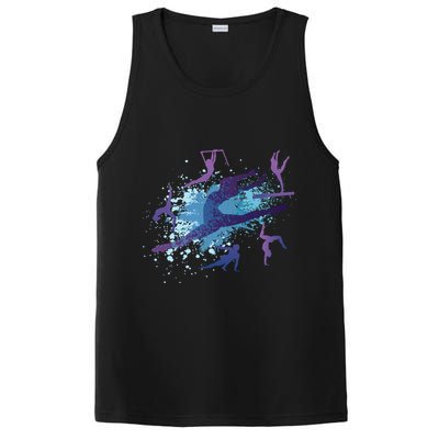 Gymnast Silhouettes  PosiCharge Competitor Tank