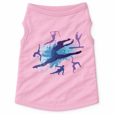 Gymnast Silhouettes  Doggie Tank