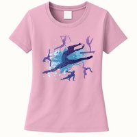 Gymnast Silhouettes  Womens T-Shirt