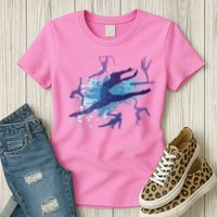 Gymnast Silhouettes  Womens T-Shirt