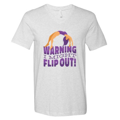 Gymnast Warning V-Neck T-Shirt