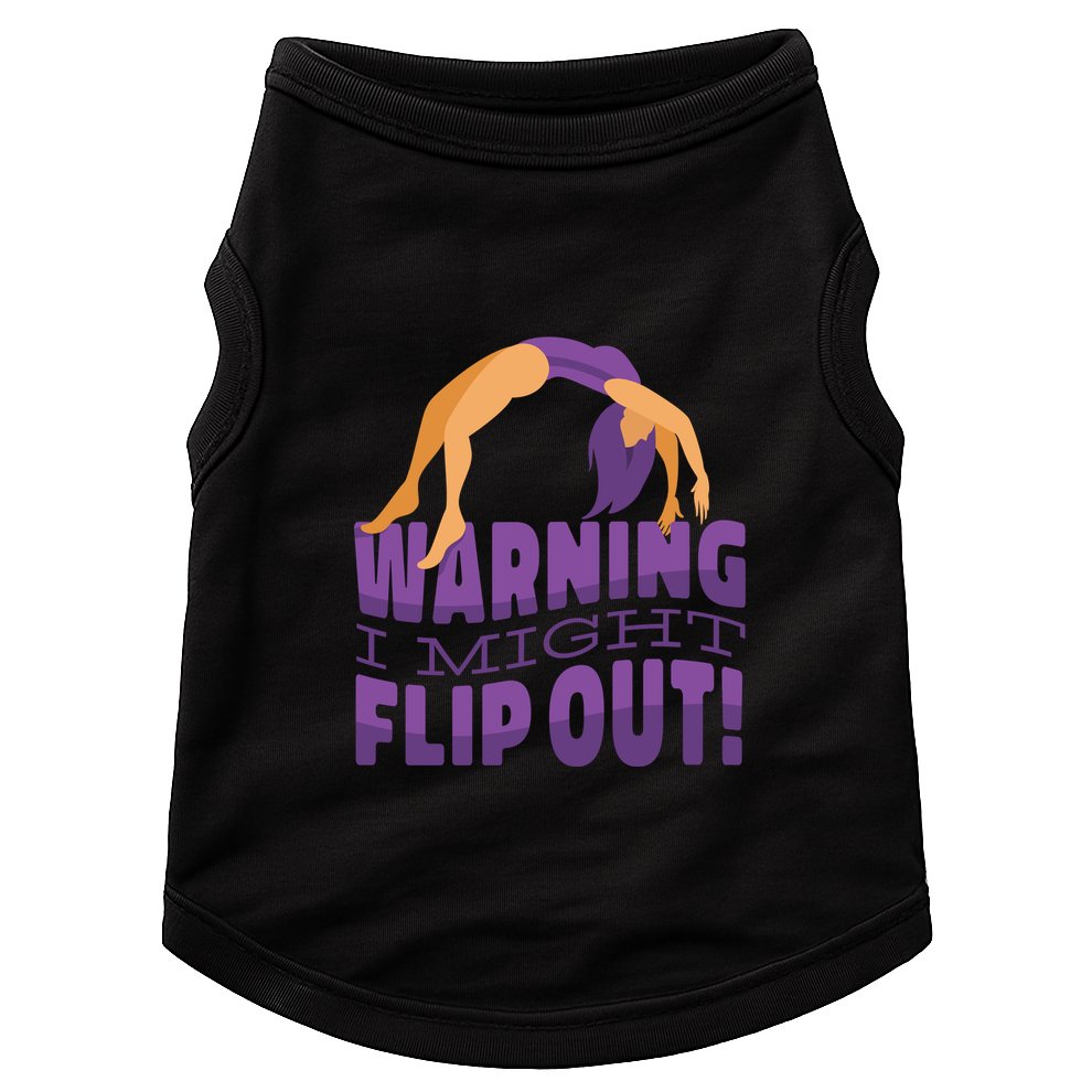 Gymnast Warning Doggie Tank