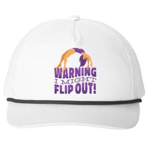 Gymnast Warning Snapback Five-Panel Rope Hat