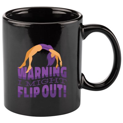 Gymnast Warning 11oz C Handle Ceramic Mug