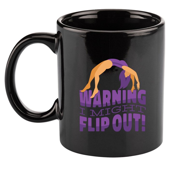 Gymnast Warning 11oz C Handle Ceramic Mug
