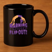 Gymnast Warning 11oz C Handle Ceramic Mug