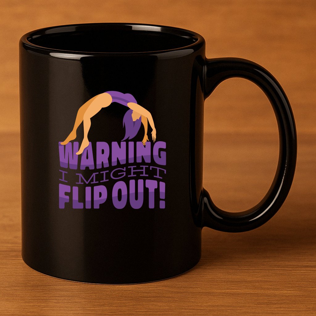 Gymnast Warning 11oz C Handle Ceramic Mug