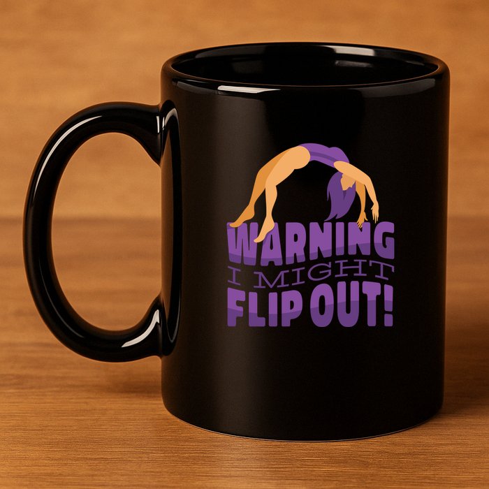 Gymnast Warning 11oz C Handle Ceramic Mug