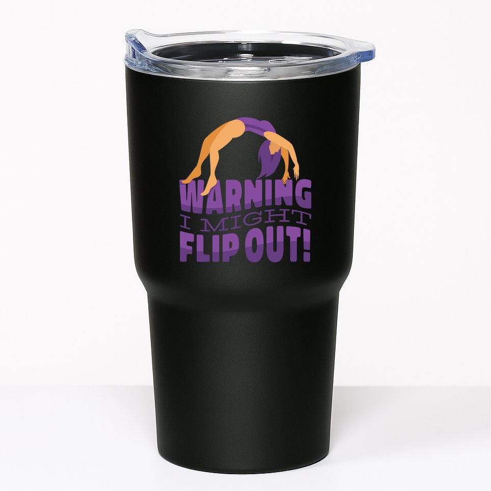 Gymnast Warning Tumbler