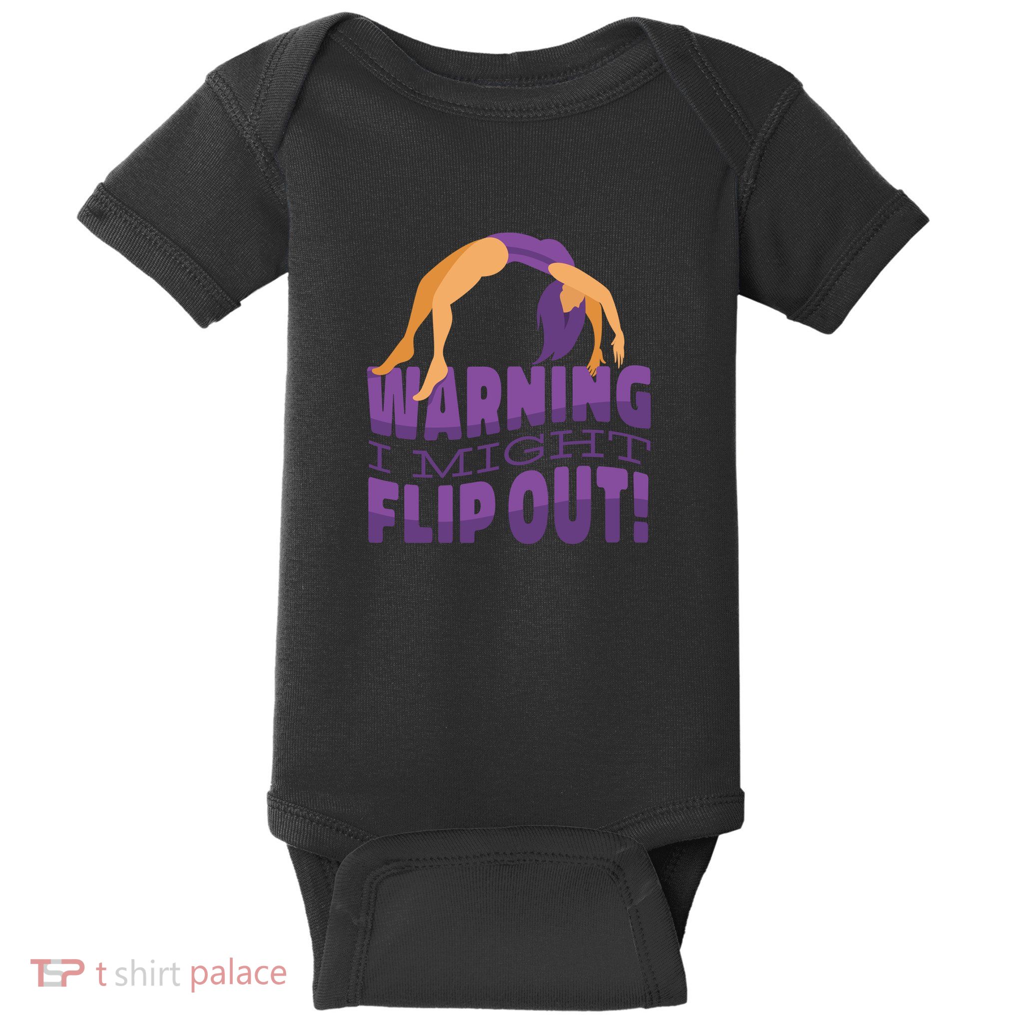 Gymnast Warning Baby Bodysuit