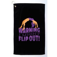 Gymnast Warning Golf Towel