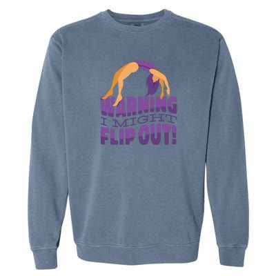 Gymnast Warning Garment-Dyed Sweatshirt