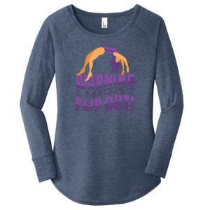 Gymnast Warning Women's Perfect Tri Tunic Long Sleeve Shirt