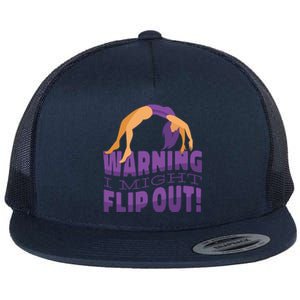 Gymnast Warning Flat Bill Trucker Hat