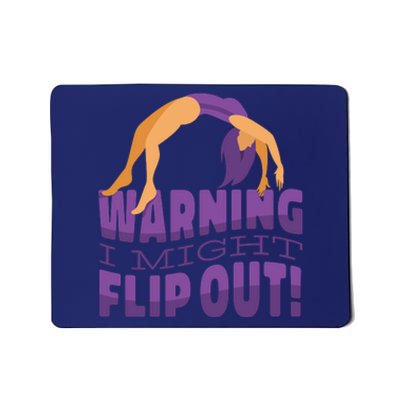 Gymnast Warning Mousepad