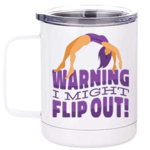 Gymnast Warning 12 oz Stainless Steel Tumbler Cup