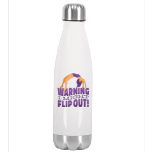 Gymnast Warning Stainless Steel Insulated Water Bottle