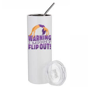 Gymnast Warning Stainless Steel Tumbler