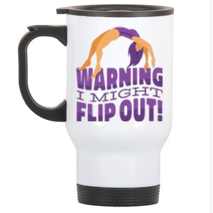 Gymnast Warning Stainless Steel Travel Mug