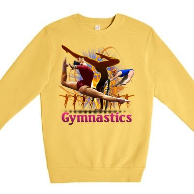 Gymnastics Logo Premium Crewneck Sweatshirt