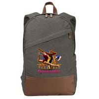 Gymnastics Logo Cotton Canvas Backpack