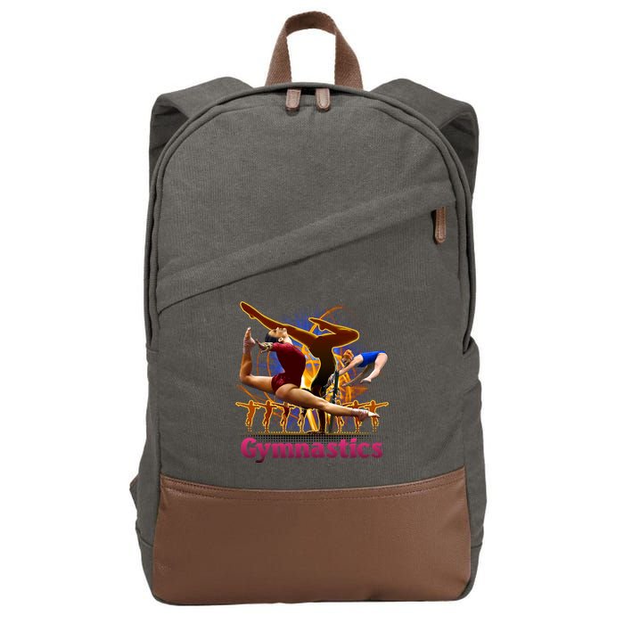Gymnastics Logo Cotton Canvas Backpack