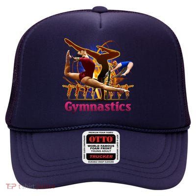 Gymnastics Logo High Crown Mesh Back Trucker Hat