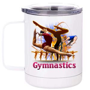 Gymnastics Logo 12 oz Stainless Steel Tumbler Cup