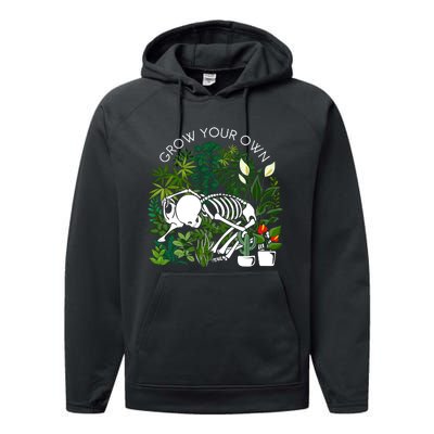 Grow Your Own Plants Lover Gifts Performance Fleece Hoodie