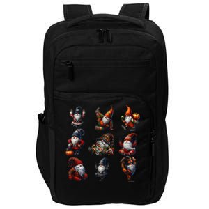 GnomeS Yoga Positions For Thanksgiving Halloween Christmas Impact Tech Backpack