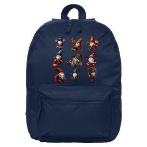 GnomeS Yoga Positions For Thanksgiving Halloween Christmas 16 in Basic Backpack