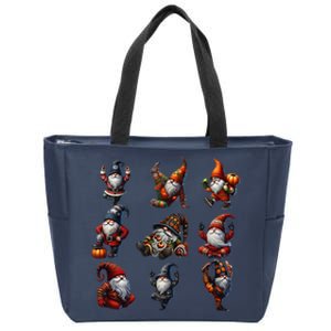 GnomeS Yoga Positions For Thanksgiving Halloween Christmas Zip Tote Bag