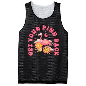 Get Your Pink Back Funny Flamingo Mesh Reversible Basketball Jersey Tank