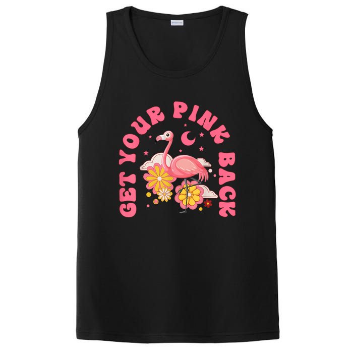 Get Your Pink Back Funny Flamingo PosiCharge Competitor Tank