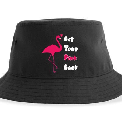 Get Your Pink Back Flamingo Sweatshirt Sustainable Bucket Hat