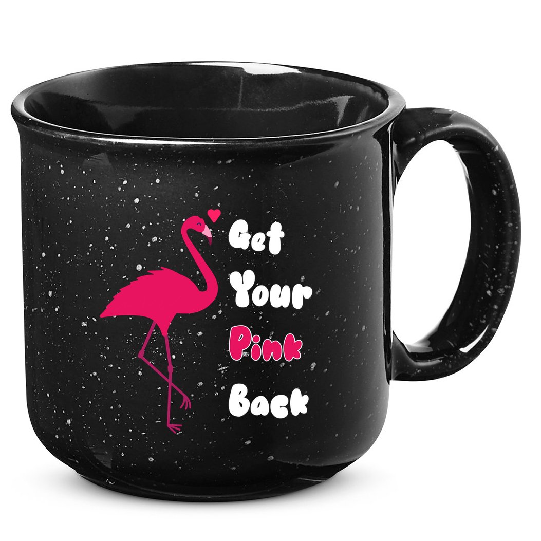 Get Your Pink Back Flamingo Sweatshirt 15oz Campfire Ceramic Mug
