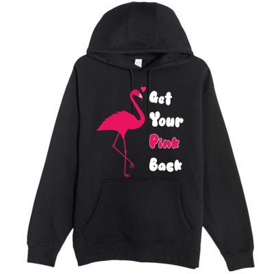 Get Your Pink Back Flamingo Sweatshirt Premium Pullover Hoodie