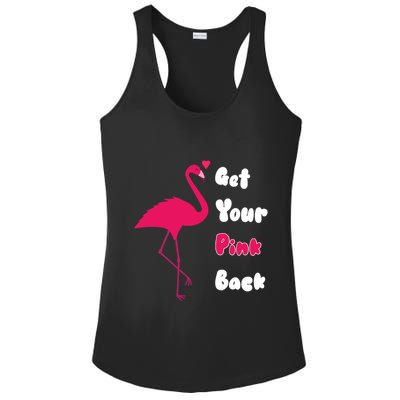 Get Your Pink Back Flamingo Sweatshirt Ladies PosiCharge Competitor Racerback Tank