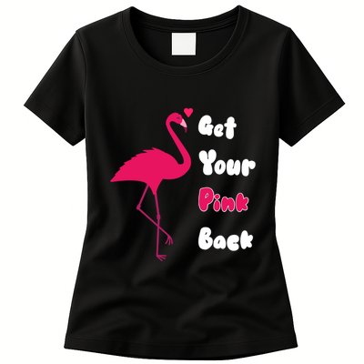 Get Your Pink Back Flamingo Sweatshirt Womens T-Shirt