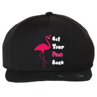 Get Your Pink Back Flamingo Sweatshirt Wool Snapback Cap
