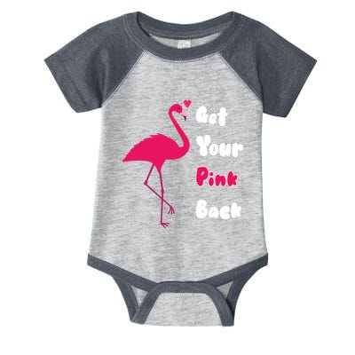 Get Your Pink Back Flamingo Sweatshirt Infant Baby Jersey Bodysuit