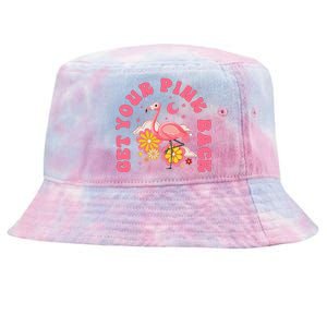 Get Your Pink Back Funny Flamingo Tie-Dyed Bucket Hat