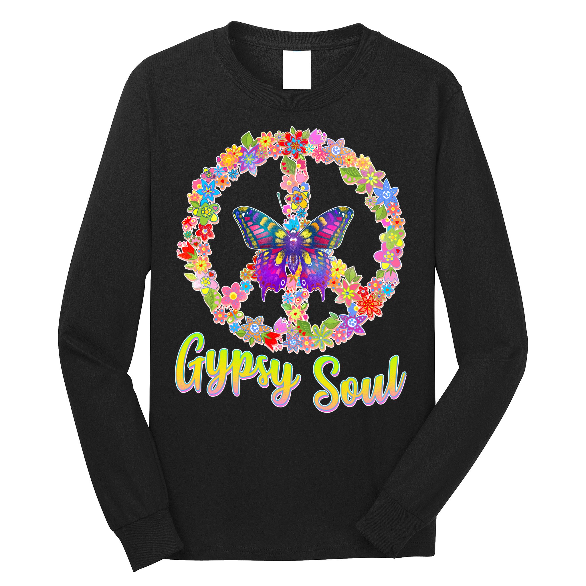 Gypsy Soul Flower Wreath Long Sleeve Shirt