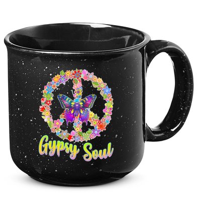 Gypsy Soul Flower Wreath 15oz Campfire Ceramic Mug