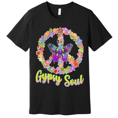 Gypsy Soul Flower Wreath Premium T-Shirt
