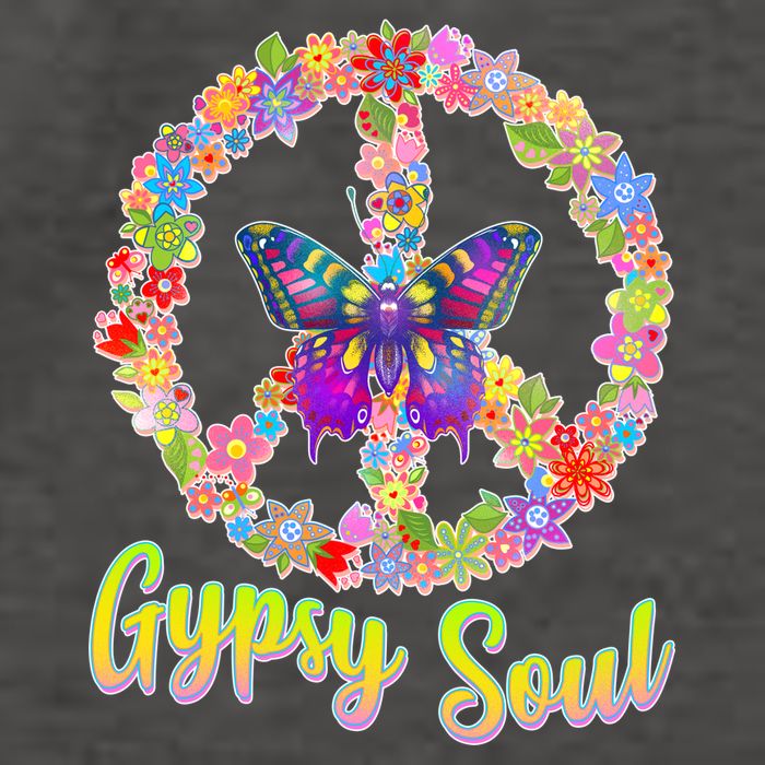 Gypsy Soul Flower Wreath Vector Backpack