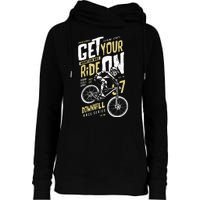 Get Your Ride On Downhill Womens Funnel Neck Pullover Hood