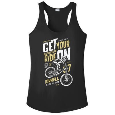 Get Your Ride On Downhill Ladies PosiCharge Competitor Racerback Tank