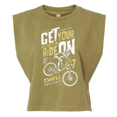 Get Your Ride On Downhill Garment-Dyed Women's Muscle Tee